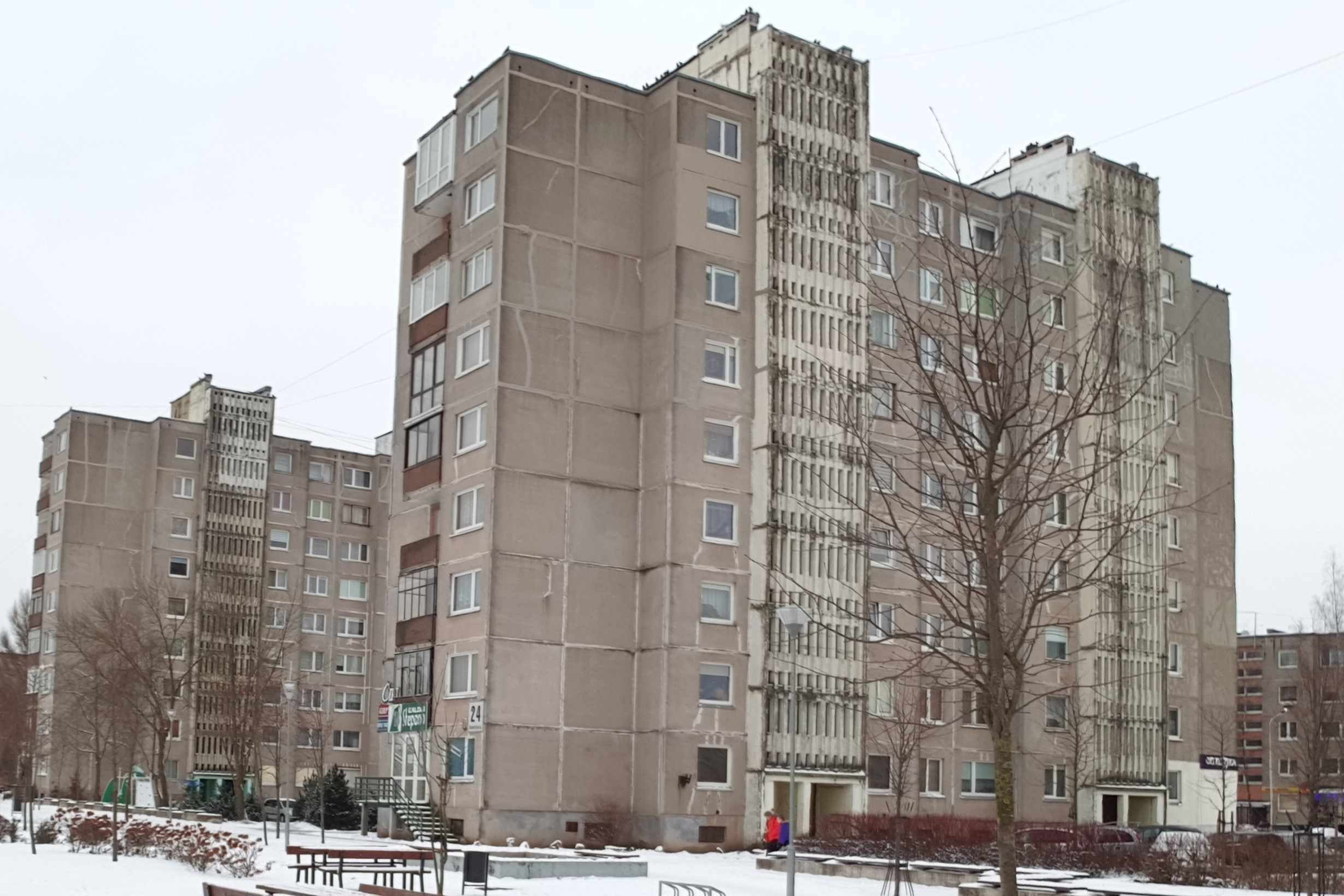 Панельные многоквартирные дома с типовым фасадом